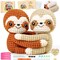 Hug Sloths Crochet Kit for Beginners – DIY Animal Amigurumi Craft Set with Yarn, Hook & Step-by-Step Video & Manual | Emotional Support Handmade Gift for Adults, Birthday, Valentine’s Day, Christmas